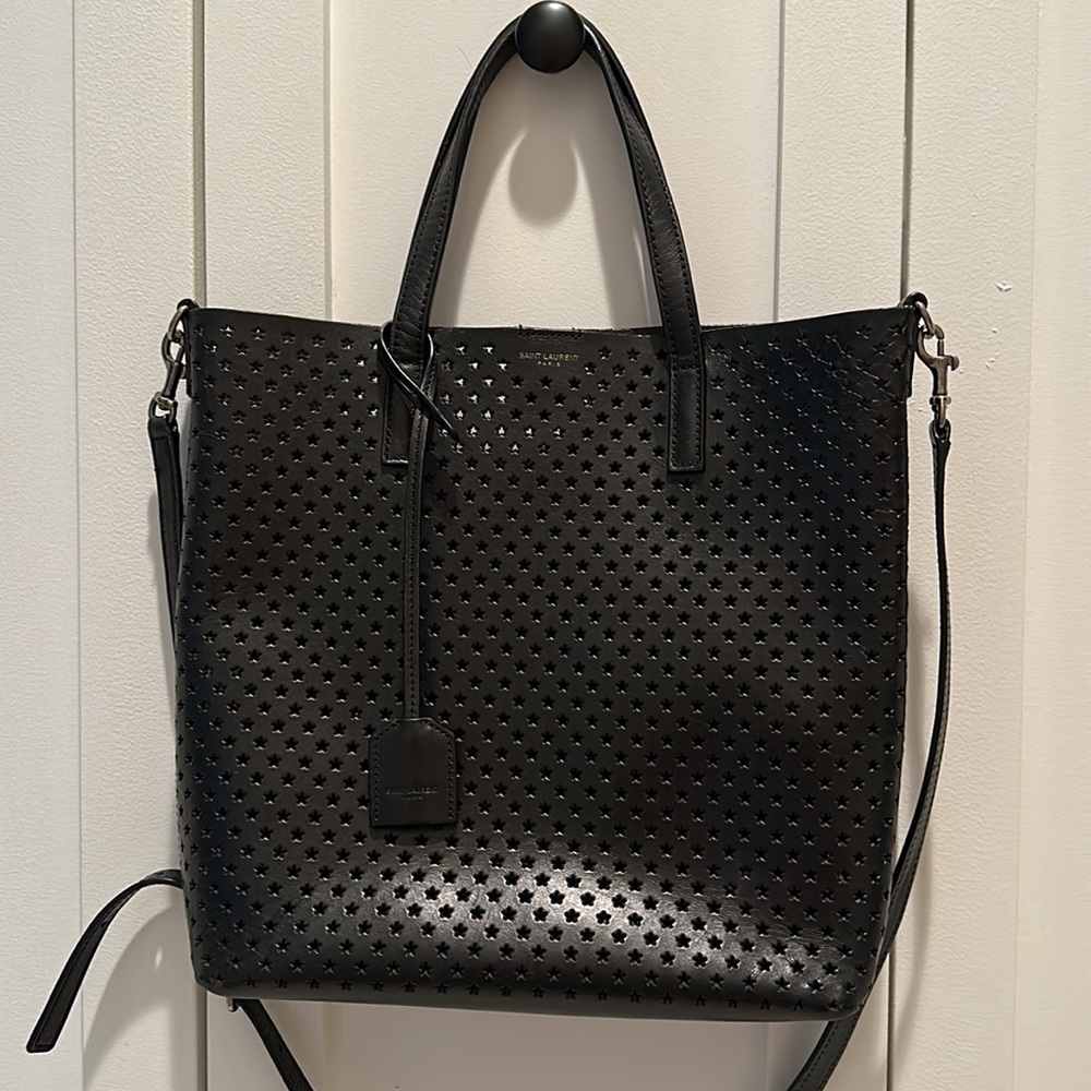 St. Laurent, YSL Toy shopping bag.  Perforated stars!  Mint condition!
